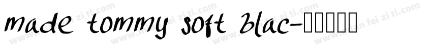 made tommy soft blac字体转换